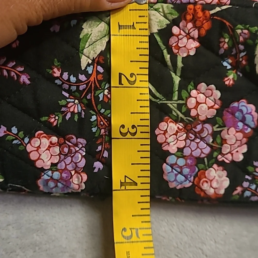 Vera Bradley Berry Berry Quilted  Tote Bag - Black and Purple - Picture 6 of 8